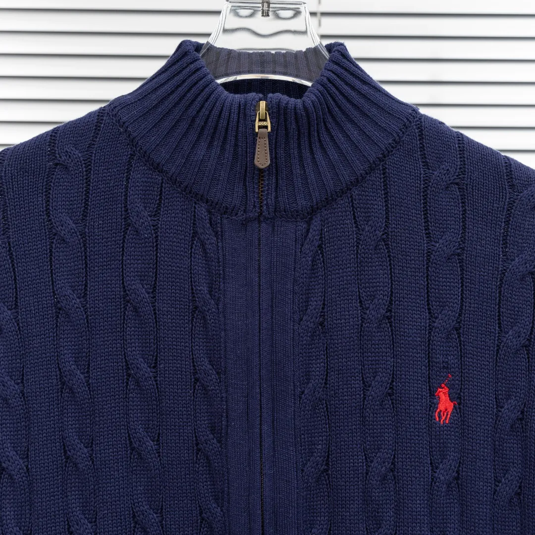 P320 top version (different currencies). You can scan the code to enter the official website. Style: Ralph Lauren POLO Ralph Lauren small label embroidered knitted old money style zipper cardigan jacket. Color: Picture color. Size: S-XL. Fabric: pure cotton. Accessories: full set of customized accessories. No gender distinction. Same style for men and women.